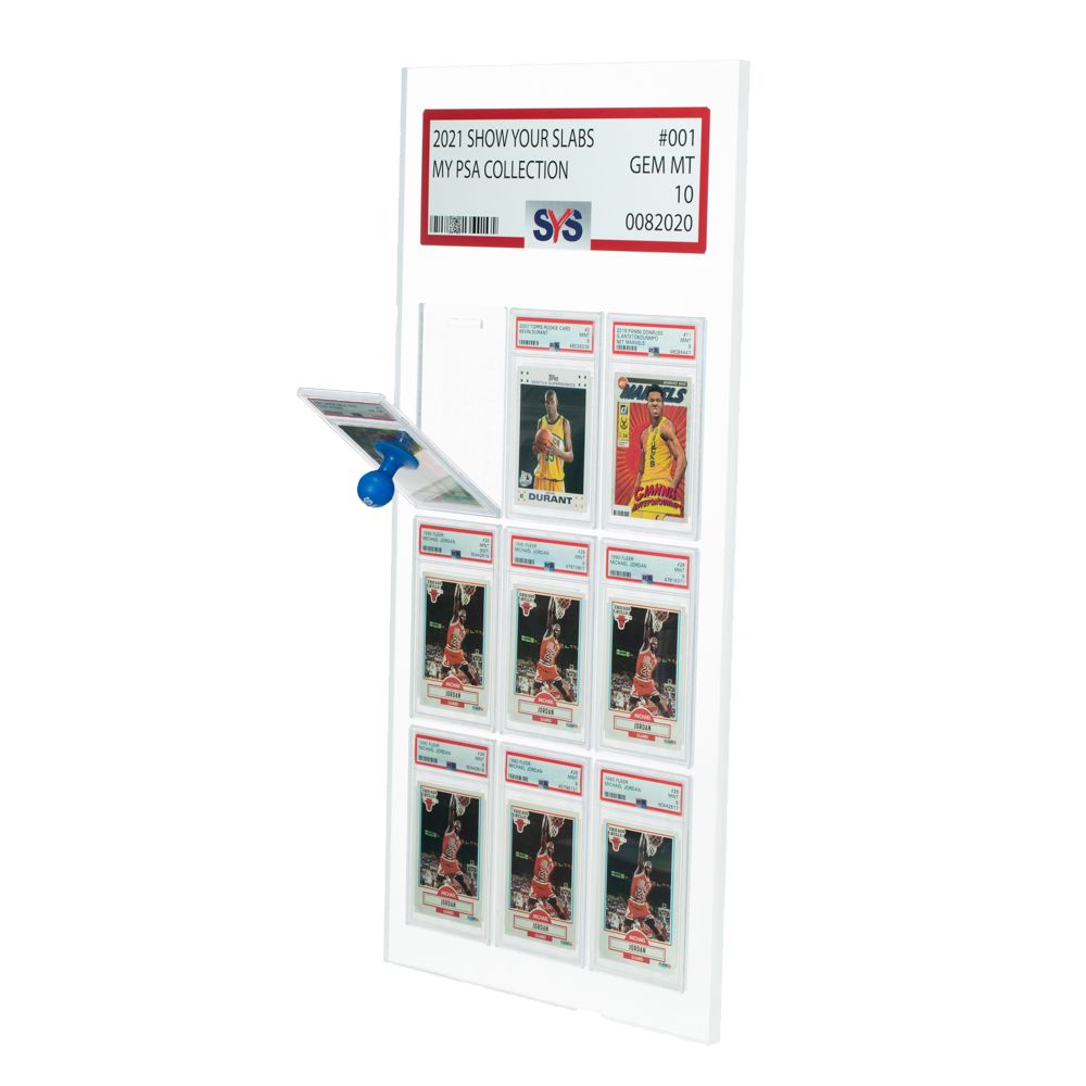 BGS Graded Card Display Frame - Wall Mount Baseball Trading Card Display